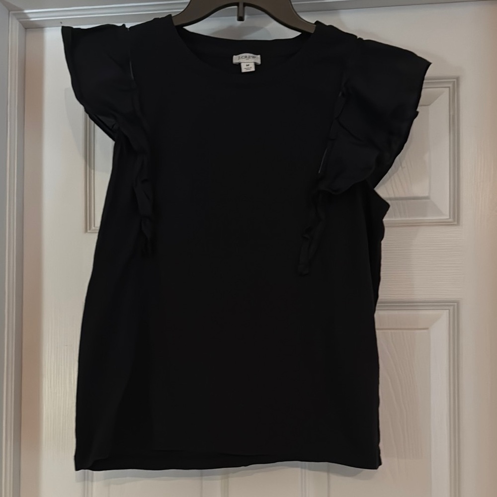 J.Crew Elegant Black Blouse